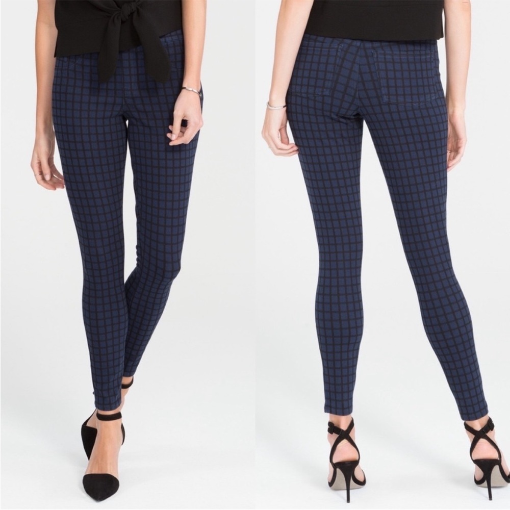 Spanx Lapis Night Check Jean-ish Leggings Size Medium - Picture 10 of 10